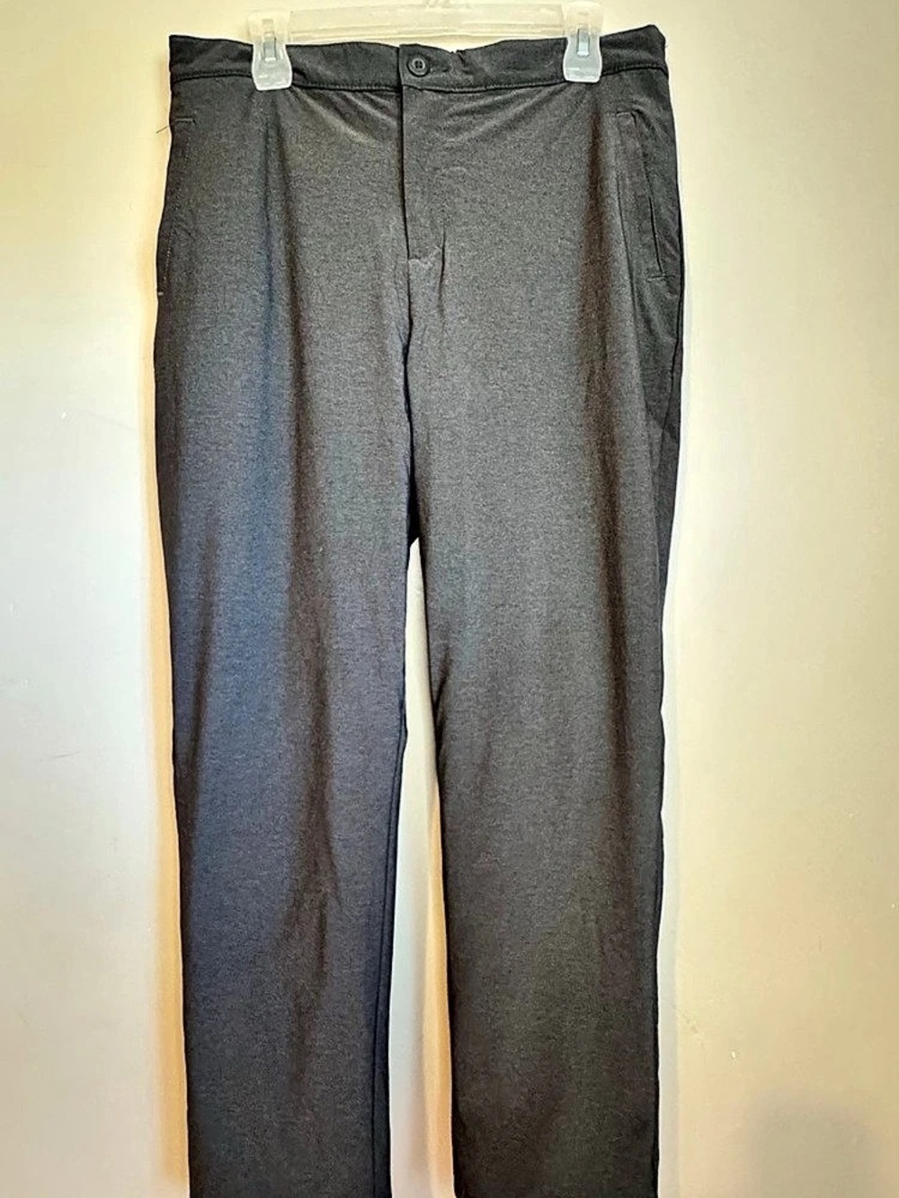 Stormpack Women’s Gray Stretch Travel Pants Size Large Straight Leg Elastic Wais